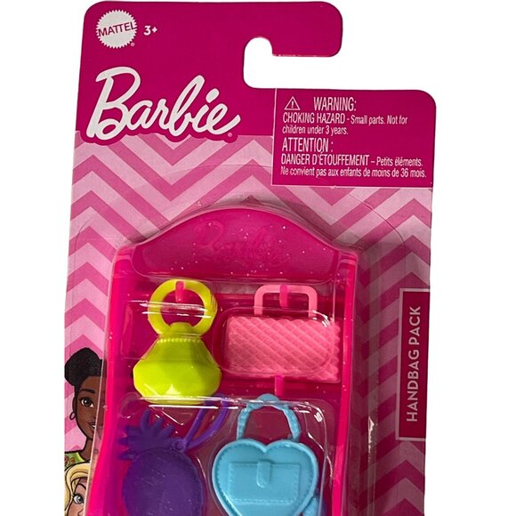Barbie Handbag Accessory Pack – 4 Doll Purses Fashion Toy Set NIB - Picture 2 of 4